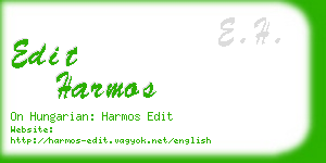 edit harmos business card